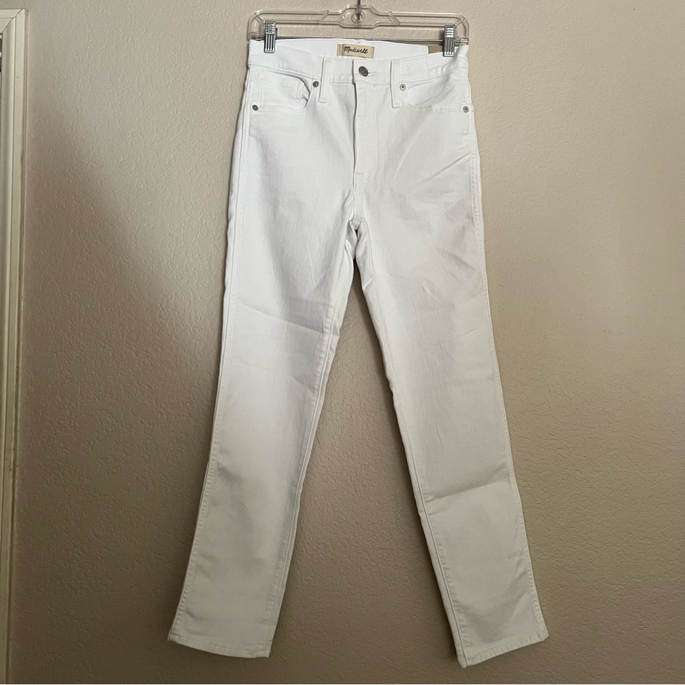 Madewell Stovepipe Jeans in Pure White Size: 26, NWT